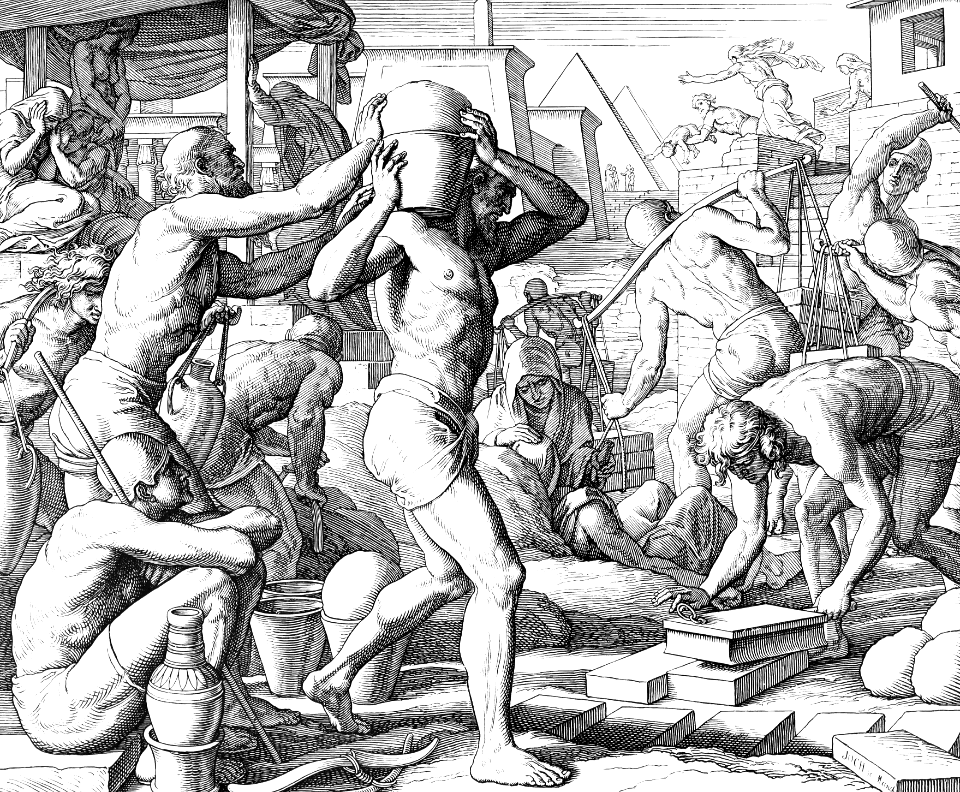 044 Exodus 01 v13-14 - The Egyptians make the Israelites into Slave-Laborers