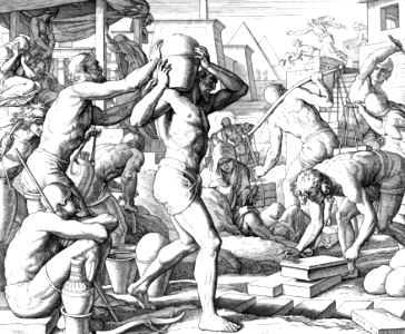 044 Exodus 01 v13-14 - The Egyptians make the Israelites into Slave-Laborers