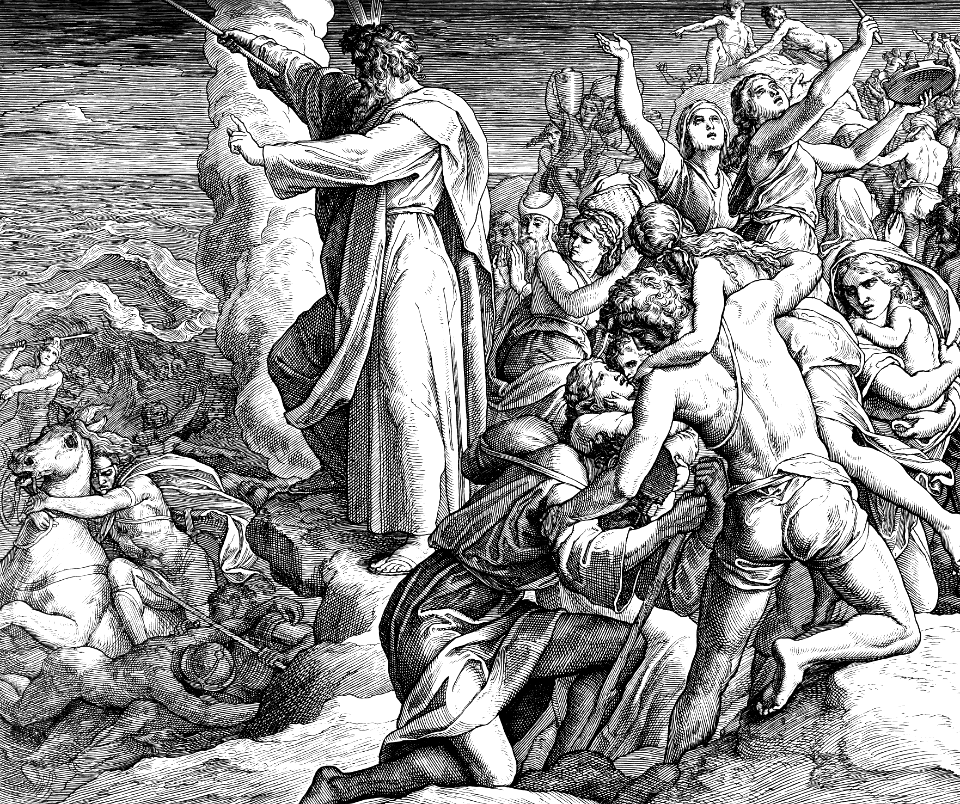 051 Exodus 14 v30-31 - The Red Sea swallows up the Egyptian Army