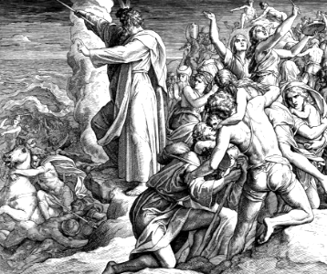 051 Exodus 14 v30-31 - The Red Sea swallows up the Egyptian Army