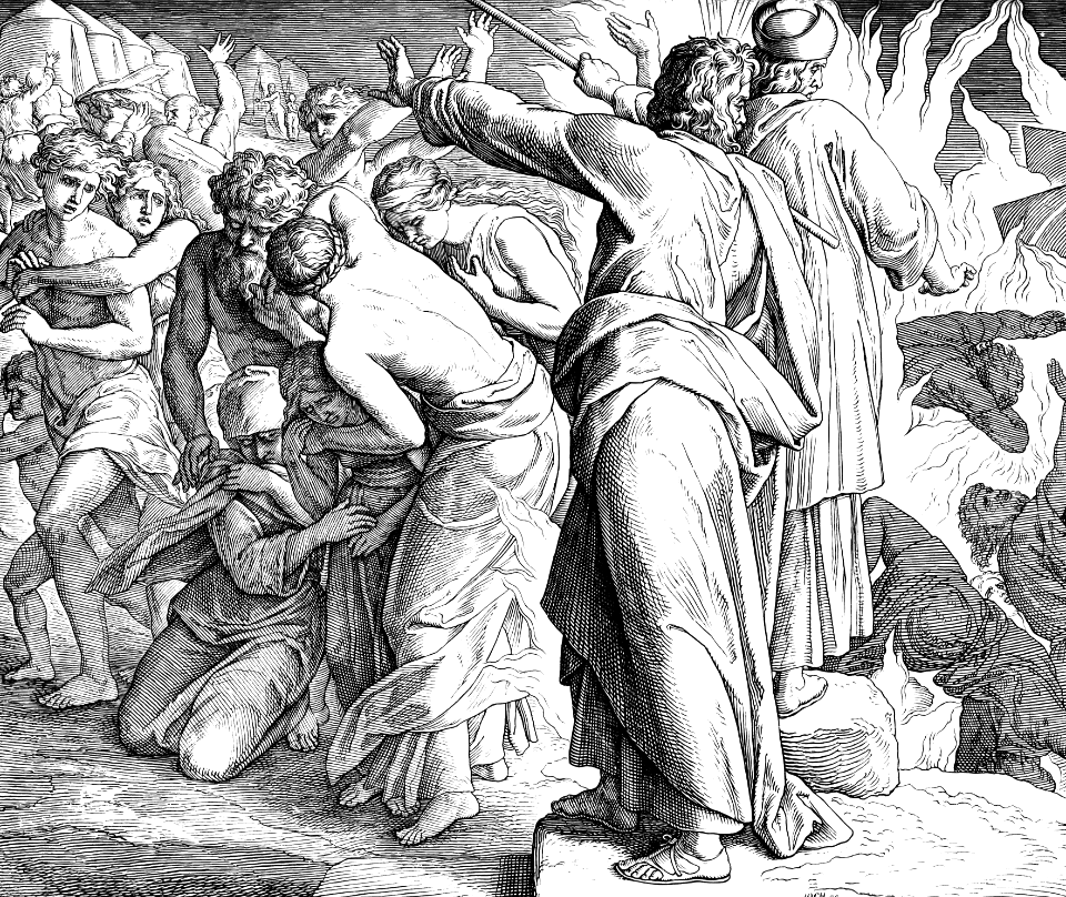 059 Numbers 16 v31-33 - The Earth swallows up Korah, Dathan and Abiram