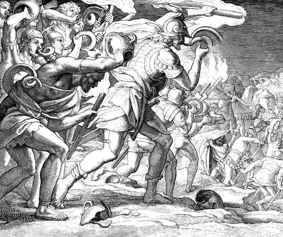 076 Judges 07 v19-21 - Gideons Battle with the Midianites