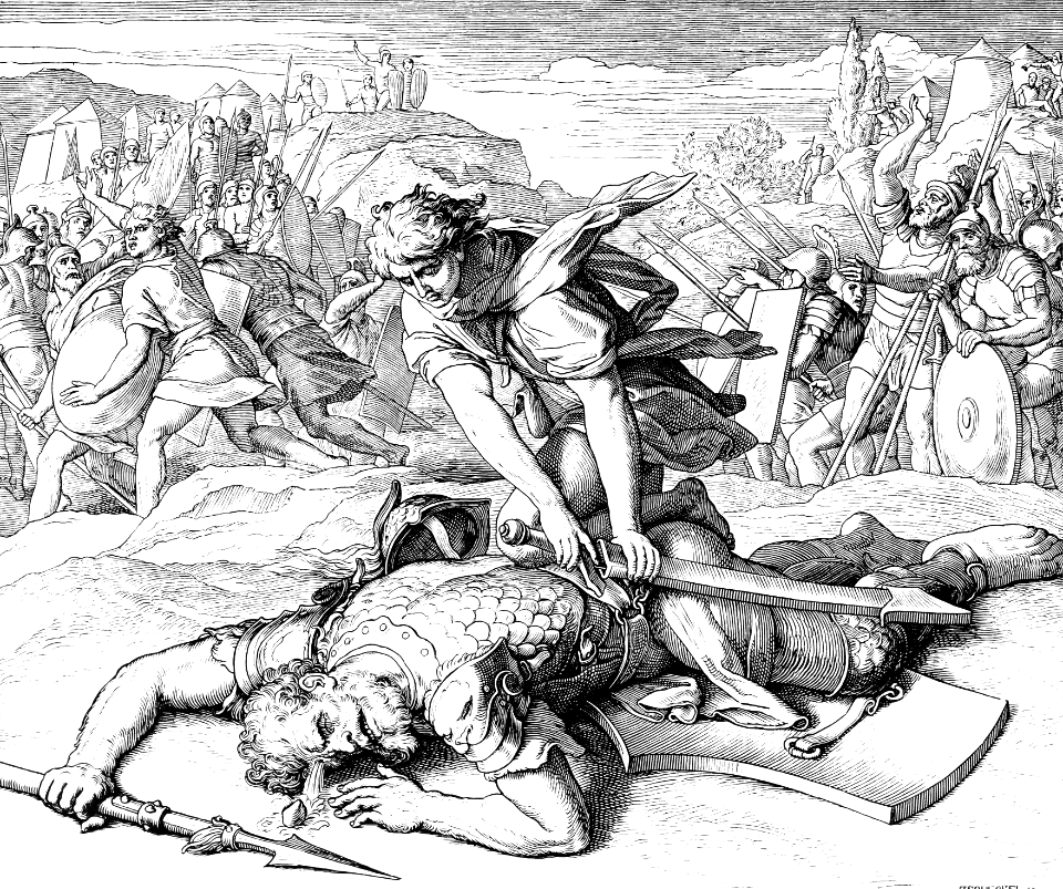 092 1 Samuel 17 v50-51 - David defeats Goliath