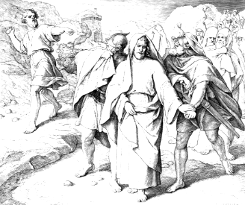 104 2 Samuel 16 v05-06 - David is mocked by Shimei as he leaves Jerusalem