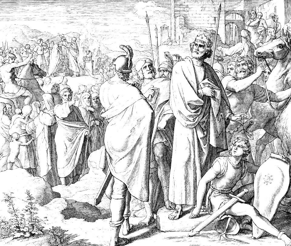 113 1 Kings 12 v16-17 - The Kingdom is divided between Rehoboam and Jeroboam