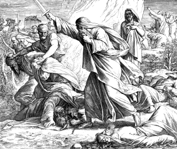 116 1 Kings 18 v39-40 - Elijah has the Prophets of Baal slain