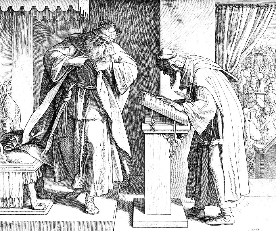 123 2 Kings 22 v10-11 - Josiah rends his Garments after hearing the Book of the Law