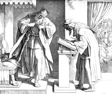 123 2 Kings 22 v10-11 - Josiah rends his Garments after hearing the Book of the Law