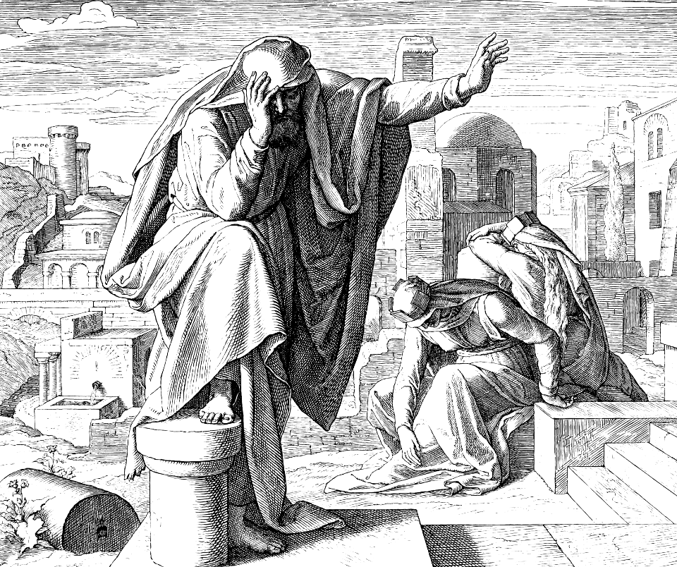 143 Lamentations 01 v1-2 - Jeremiah mourning over Jerusalem