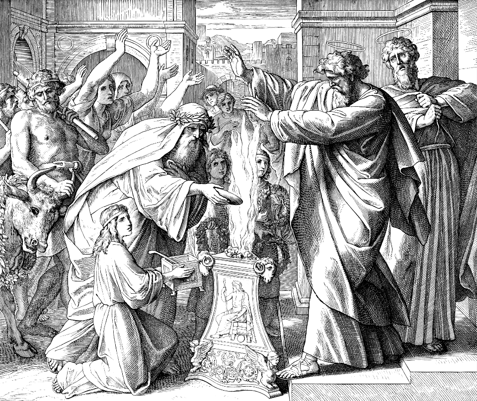 72 Acts 14 V14 15 Paul And Barnabas In Lystra The People Try To Worship Them Free Stock