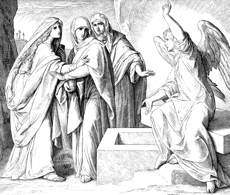 59 Mark 16 v5-6 - An Angel speaks to the Women who come to the Tomb
