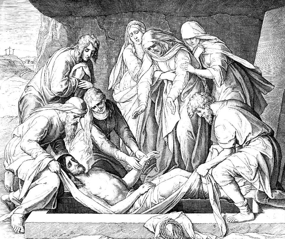 57 John 19 v41-42 - The body of Jesus is laid in the Sepulchre
