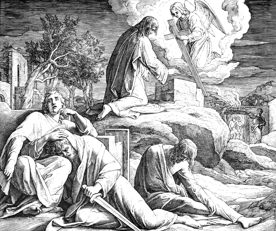 48 Matthew 26 v38-39 - Jesus praying in the Garden of Gethsemane
