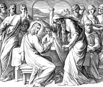 44 Matthew 26 v10-12 - Mary anoints Jesus on the head