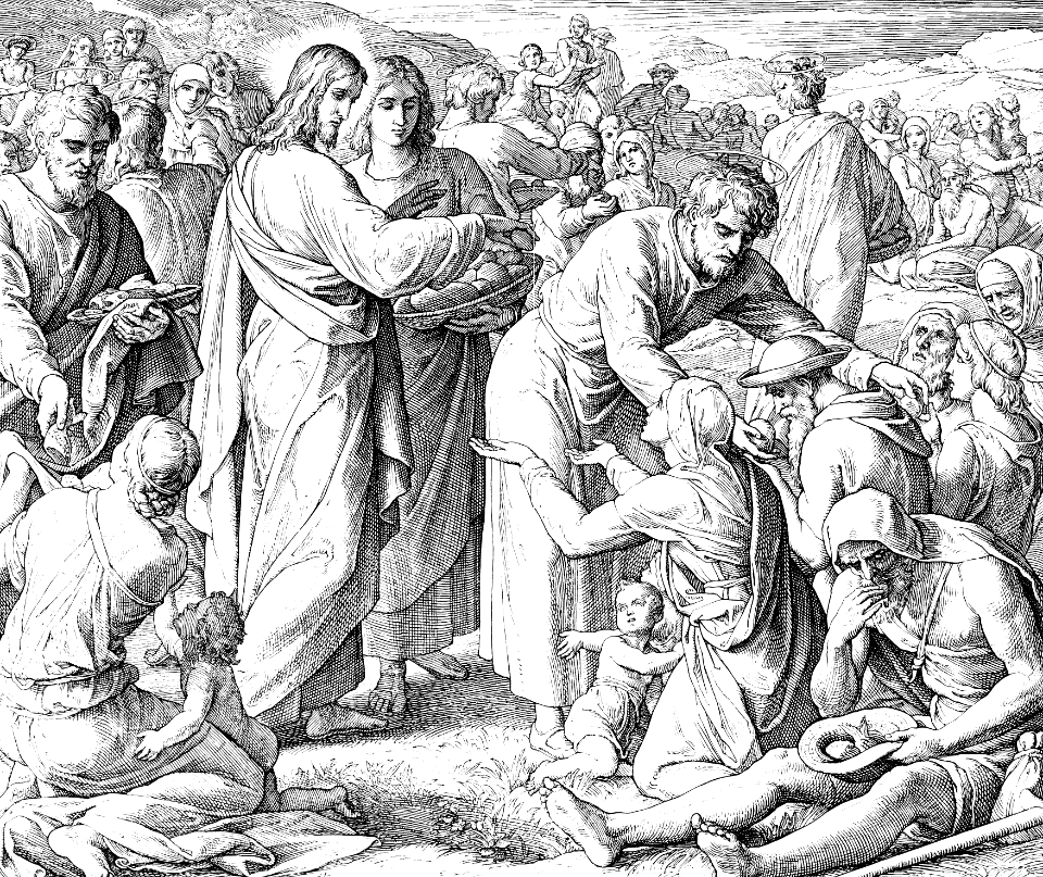 32 John 06 v10-11 - Feeding the Five Thousand (Miracle of Loaves and Fishes)