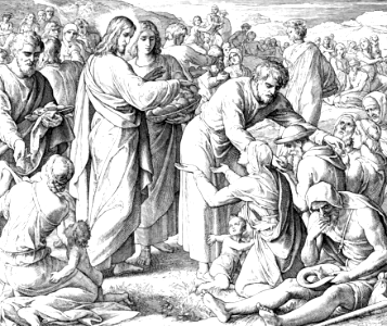 32 John 06 v10-11 - Feeding the Five Thousand (Miracle of Loaves and Fishes)