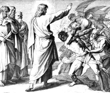 28 Matthew 08 v29-32 - Jesus casts out the Evil Spirits from the Demoniacs