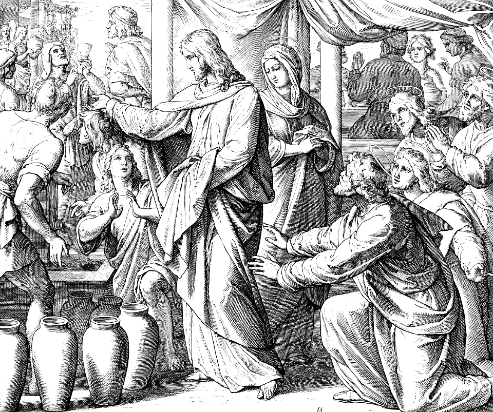 19 John 02 v07-08 - The Wedding Feast at Cana (water into wine)