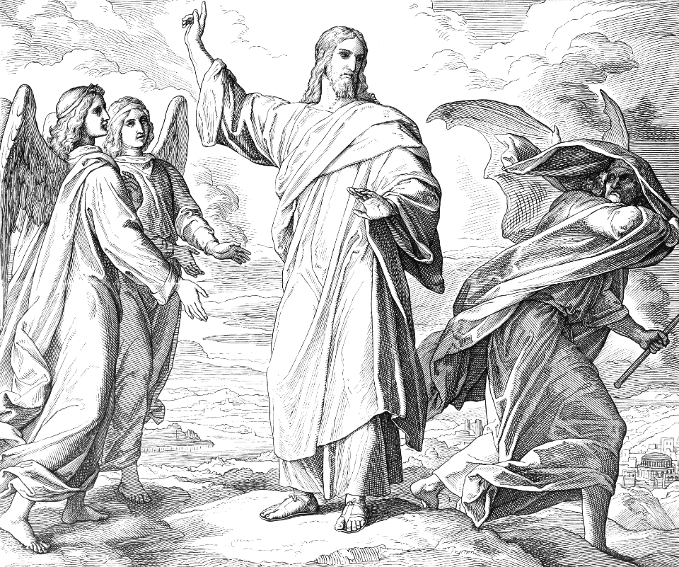 16 Matthew 04 v10-11 - Jesus repels Satan (Get you hence), and Angels minister to Him