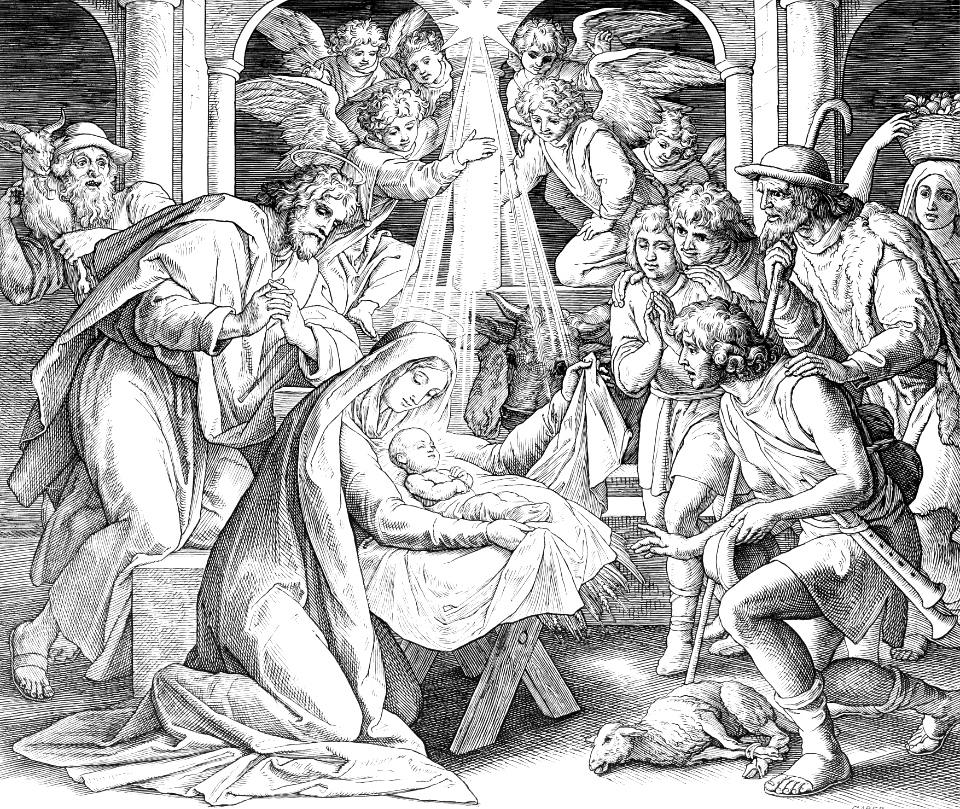 06 Luke 02 v10-12 - The Shepherds visit the Manger where Christ is born in Bethlehem