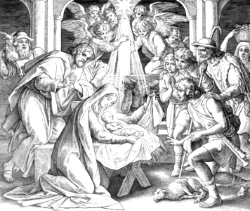 06 Luke 02 v10-12 - The Shepherds visit the Manger where Christ is born in Bethlehem