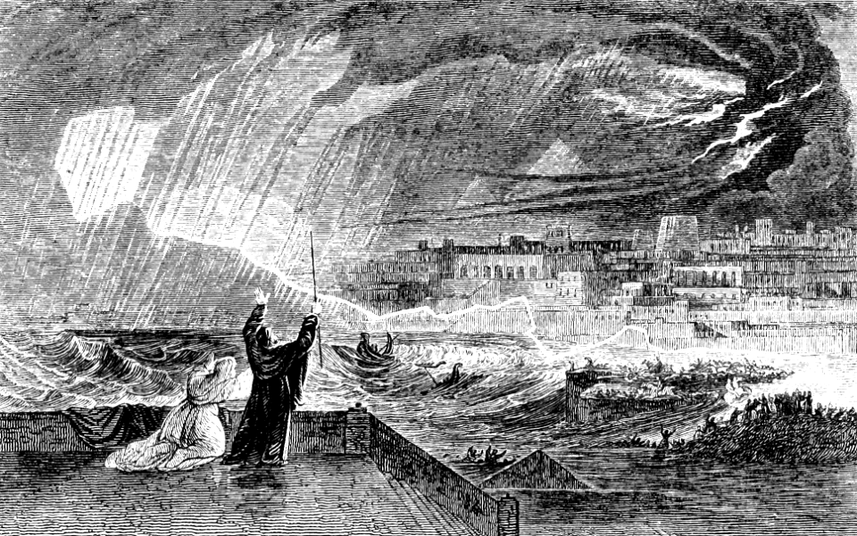 32 Exodus 09 v23 - The Seventh Plague (thunder, hail, fire)