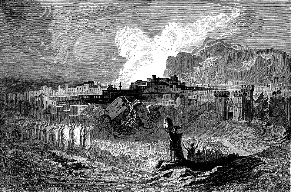 49 Joshua 06 v20 - The Walls of Jericho fall down
