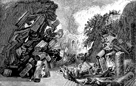54 Judges 16 v30 - Samson pulls down the Pillars and dies