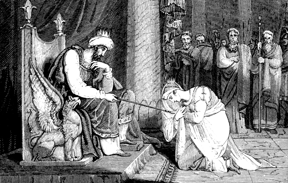 74 Esther 05 v2 - Esther touches the top of the Scepter