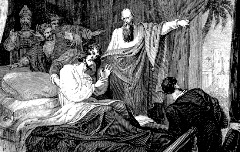 84 Isaiah 38 v8 - Hezekiah looks at the Sundial of Ahaz