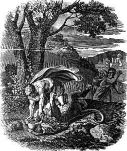 04 Judges 14 v06 Samson slaying the Lion