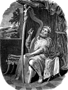 05 Psalm 01 v01 David playing on the Harp