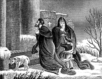 12 Henry IV of Germany - doing penance before the Pope