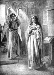 01 Luke 01 v28 The Angel appearing to Mary (Ackermann)