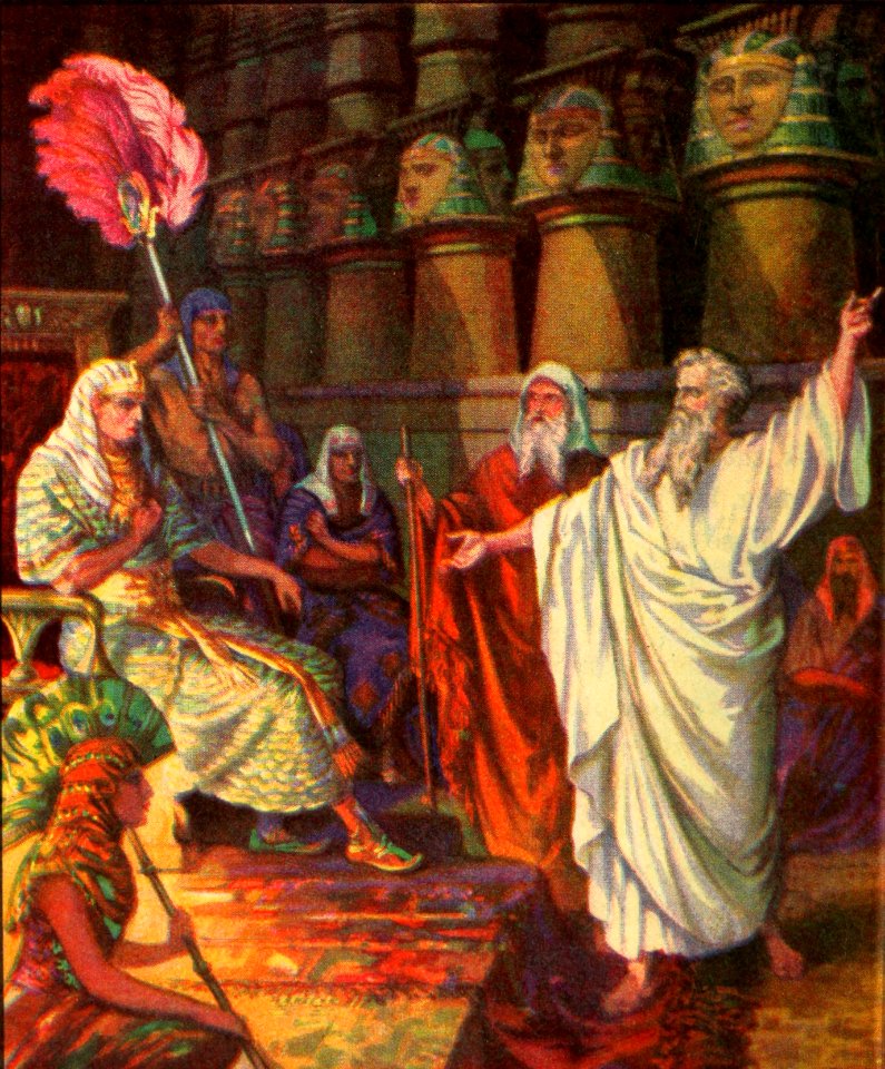 22 Moses Before Pharaoh - Free Stock Illustrations | Creazilla