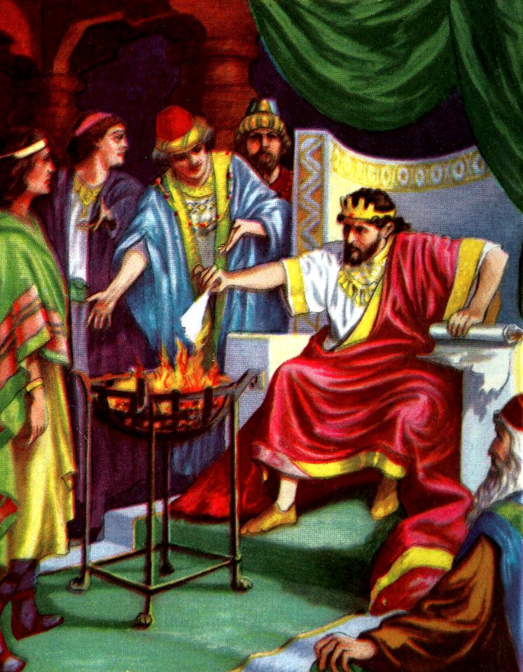 48 The King Burns the Scroll of Jeremiah - Free Stock Illustrations ...