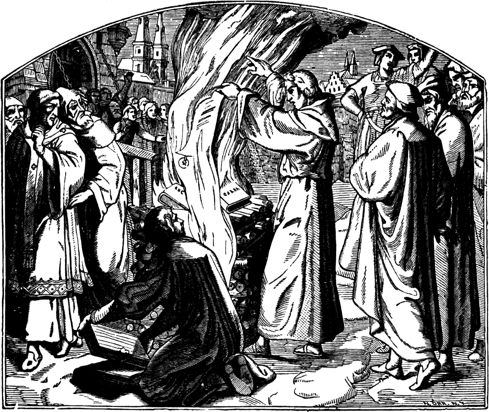21 Luther Burns the Popes Bull
