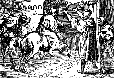 19 Luthers Escape from Augsburg at Night