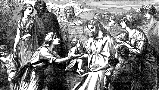 21 Christ blessing the Little Children. Free illustration for personal and commercial use.