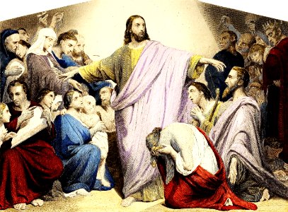 12 Christ the Comforter (color). Free illustration for personal and commercial use.