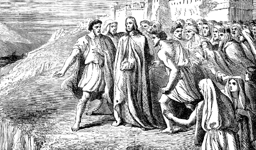 07 People of Nazareth attempt to cast Jesus over the Cliff