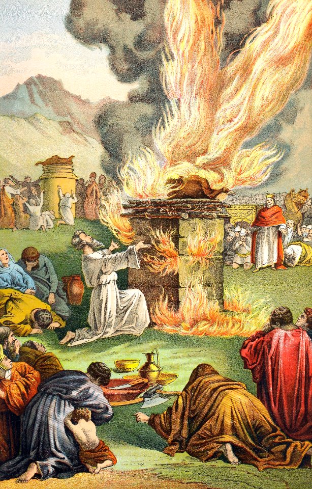 52 Elijahs Sacrifice on Mount Carmel (color)