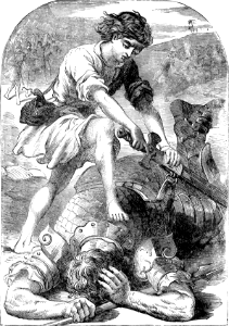 45 David slaying Goliath