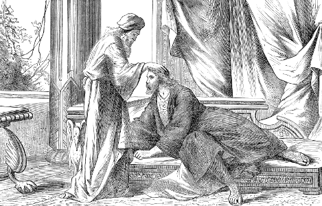 36 Ananias lays hands on Saul to heal his eyesight