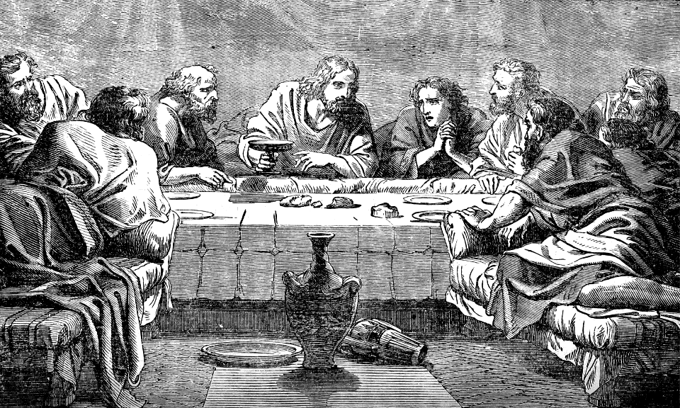 29 The Lords Supper (last supper) - Free Stock Illustrations | Creazilla