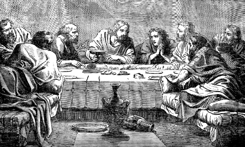 29 The Lords Supper (last supper). Free illustration for personal and commercial use.