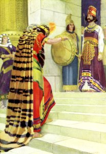 31 The Queen of Sheba visits Solomon (color)