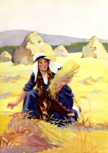 23 Ruth gleaning in the field of Boaz (color)