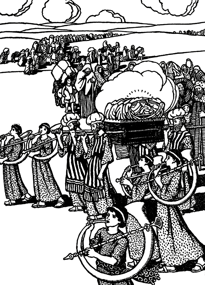 17 The Sons of Levi carrying the Ark through the Wilderness