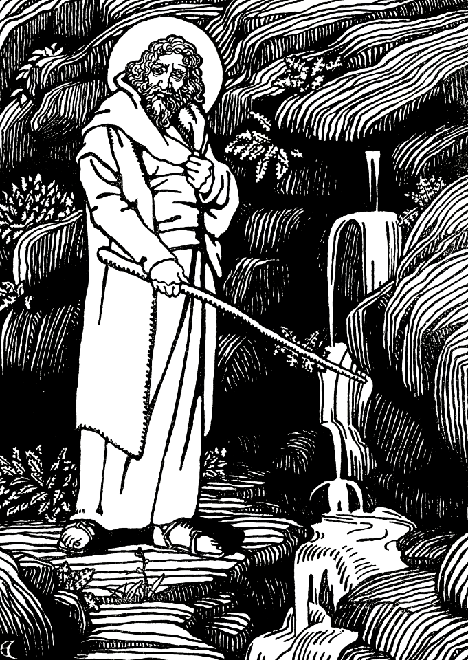 13 Moses strikes the Rock - Water comes forth
